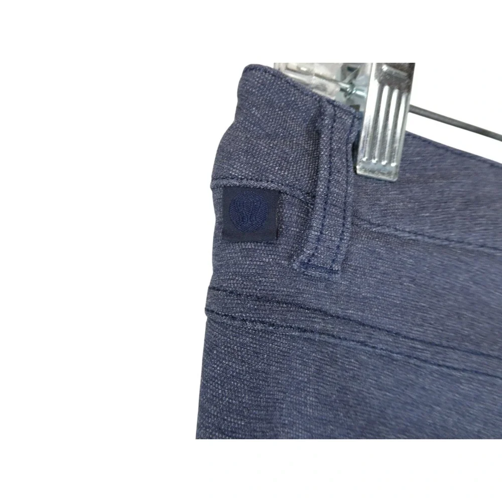 Lululemon ABC Pants 31 Navy Blue Stretch Cotton‎ Blend Slim Fit Casual Commuter